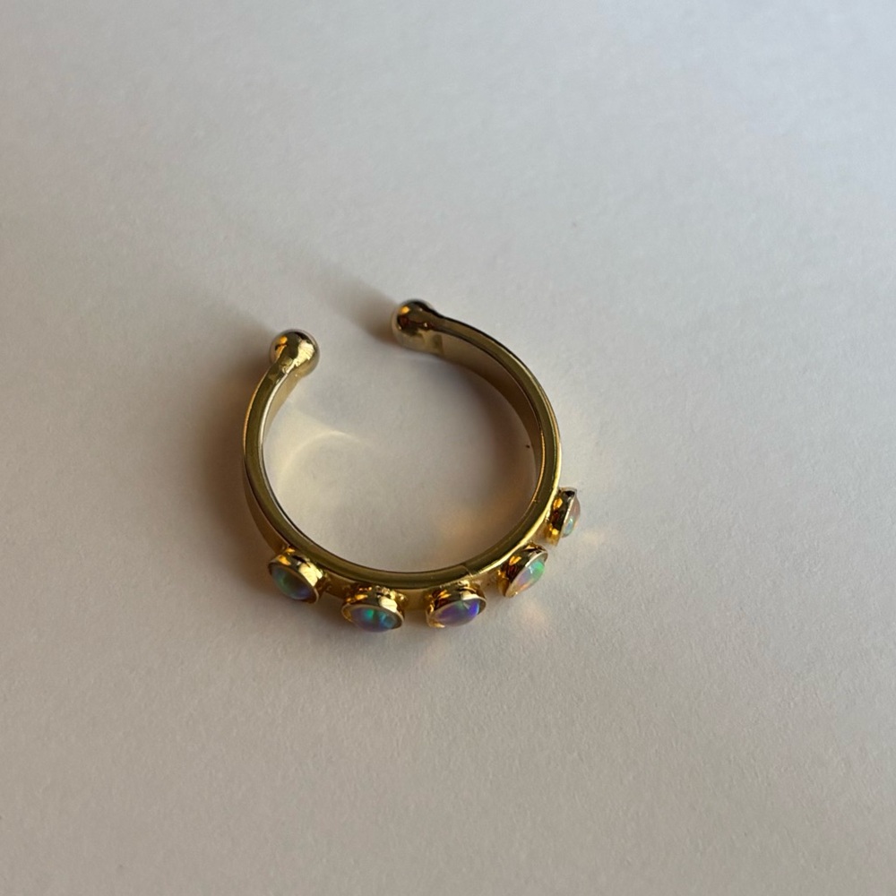 Lionette by Noa Sade “Gina” Adjustable Ring in Opal